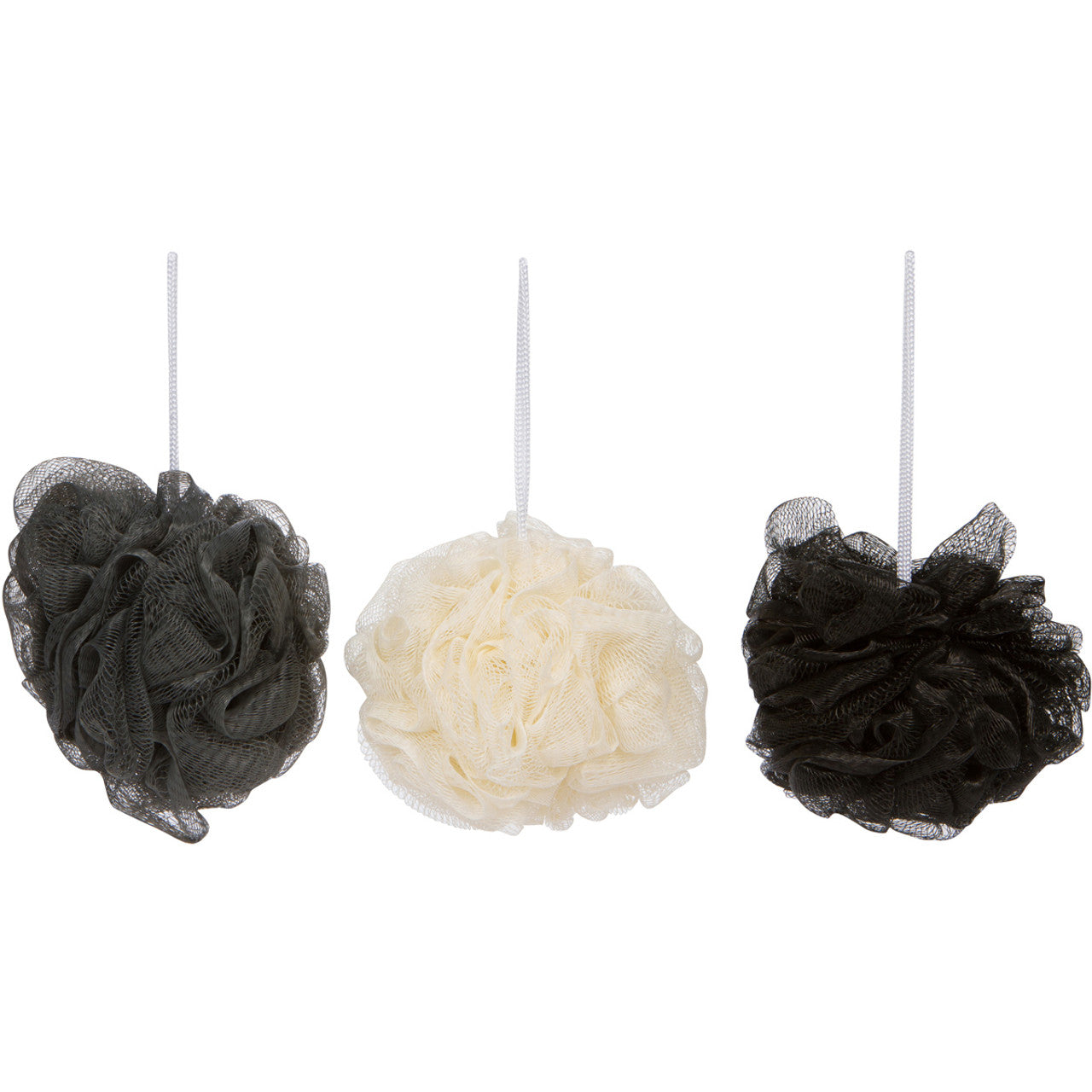 CALA NEW MESH SPONGE SET(3PCS: BLACK/WHITE/GREY)