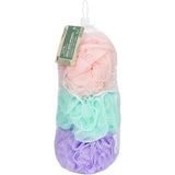 CALA NEW MESH SPONGE SET(3PCS: LAVENDER/MINT/PINK)