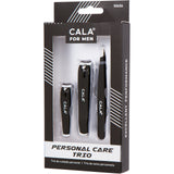 CALA MEN'S PERSONAL CARE TRIO-MATTE BLACK