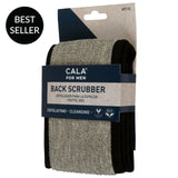 CALA FOR MEN: BACK SCRUBBER (TAUPE / BLK)