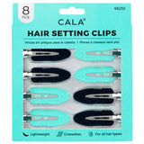 CALA HAIR SETTING CLIPS (BLACK/MINT)
