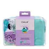 CALA SHOWER CAP & HAIR TURBAN TURQUOISE ABSTRACT