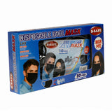 Disposable Face Mask – Black (10 Pcs)