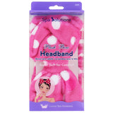 Cala Spa Essentials Plush Headbands - Pink Polka Dot