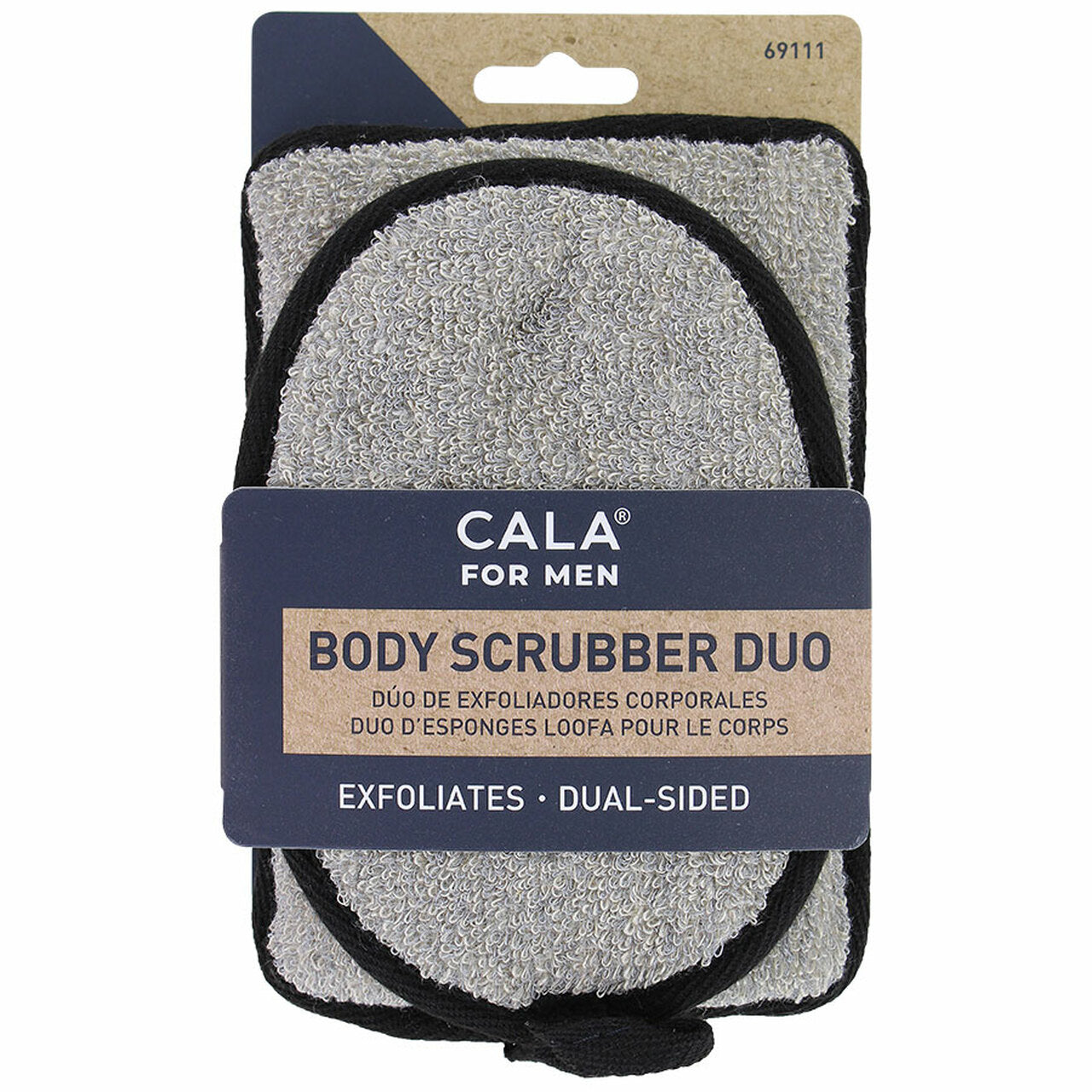Cala for Men Body Scrubber Duo