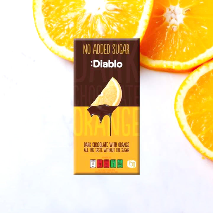 Diablo Dark Chocolate with Orange - 75g