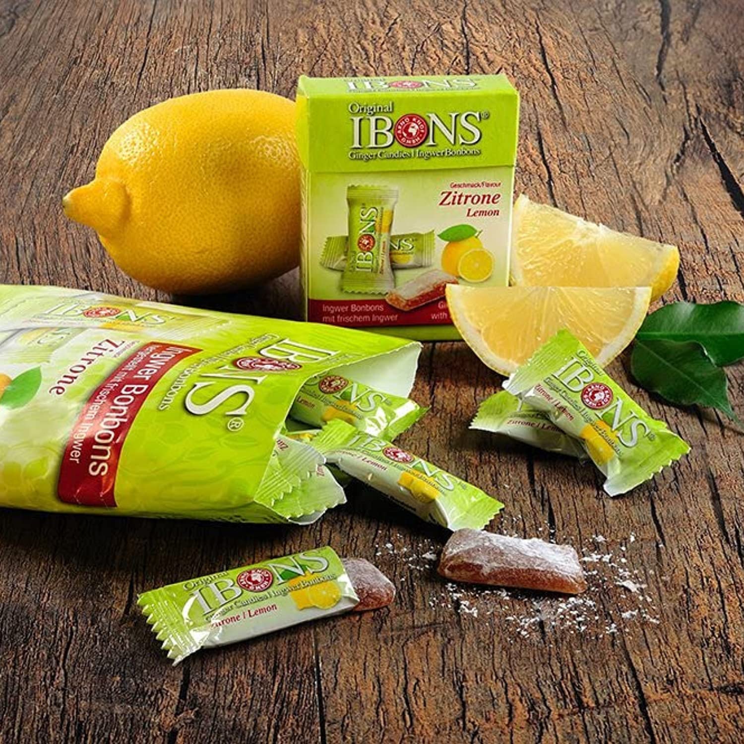 IBONS Ginger Candies - Lemon 60g