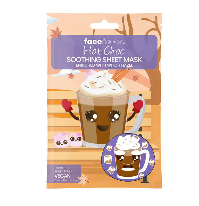 Face Facts  Novelty Sheet Masks - Hot Chocolate 20ml