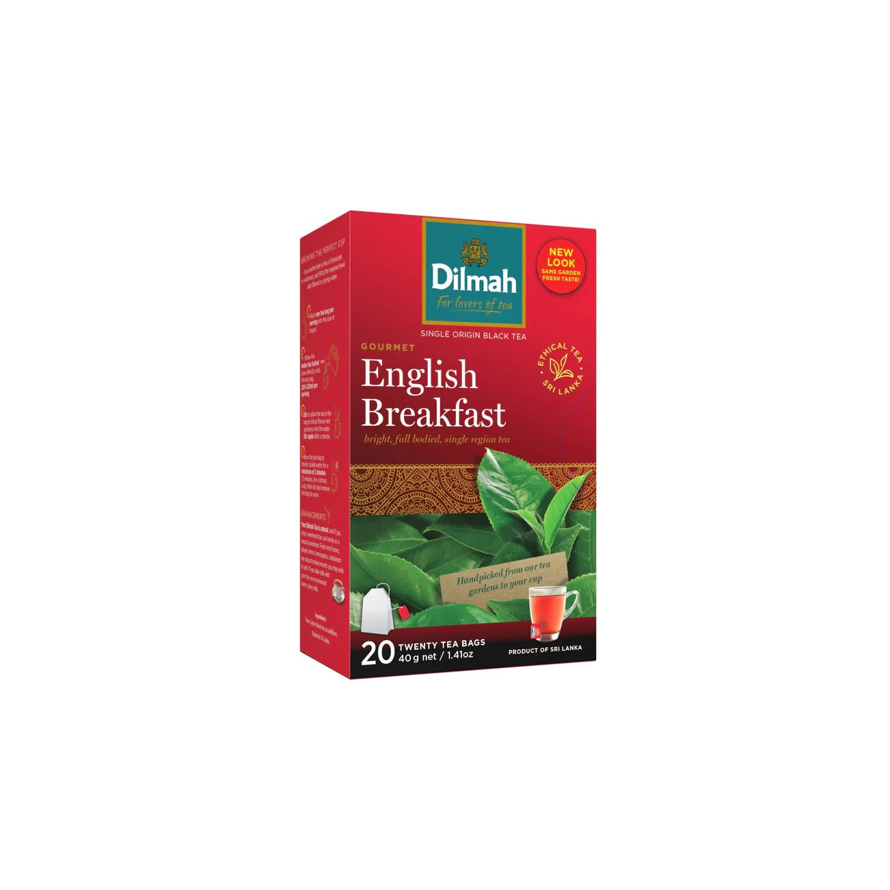 Dilmah English Breakfast - 20 String & Tag Tea Bags