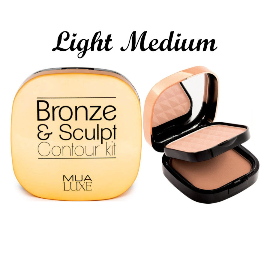 Makeup Academy Bronze and Sculpt Contour Kit - Light/Medium - MUA Luxe 20 g
