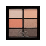 MUA - 6 SHADE EYESHADOW PALETTE - CORAL DELIGHTS -­ PEARL NEUTRALS