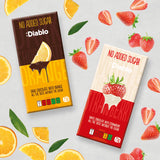 Diablo No Added Sugar White Chocolate With Strawberry - 75g